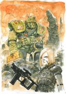 Divers : Illustration originale ABC WARRIOR par Niko HENRICHON